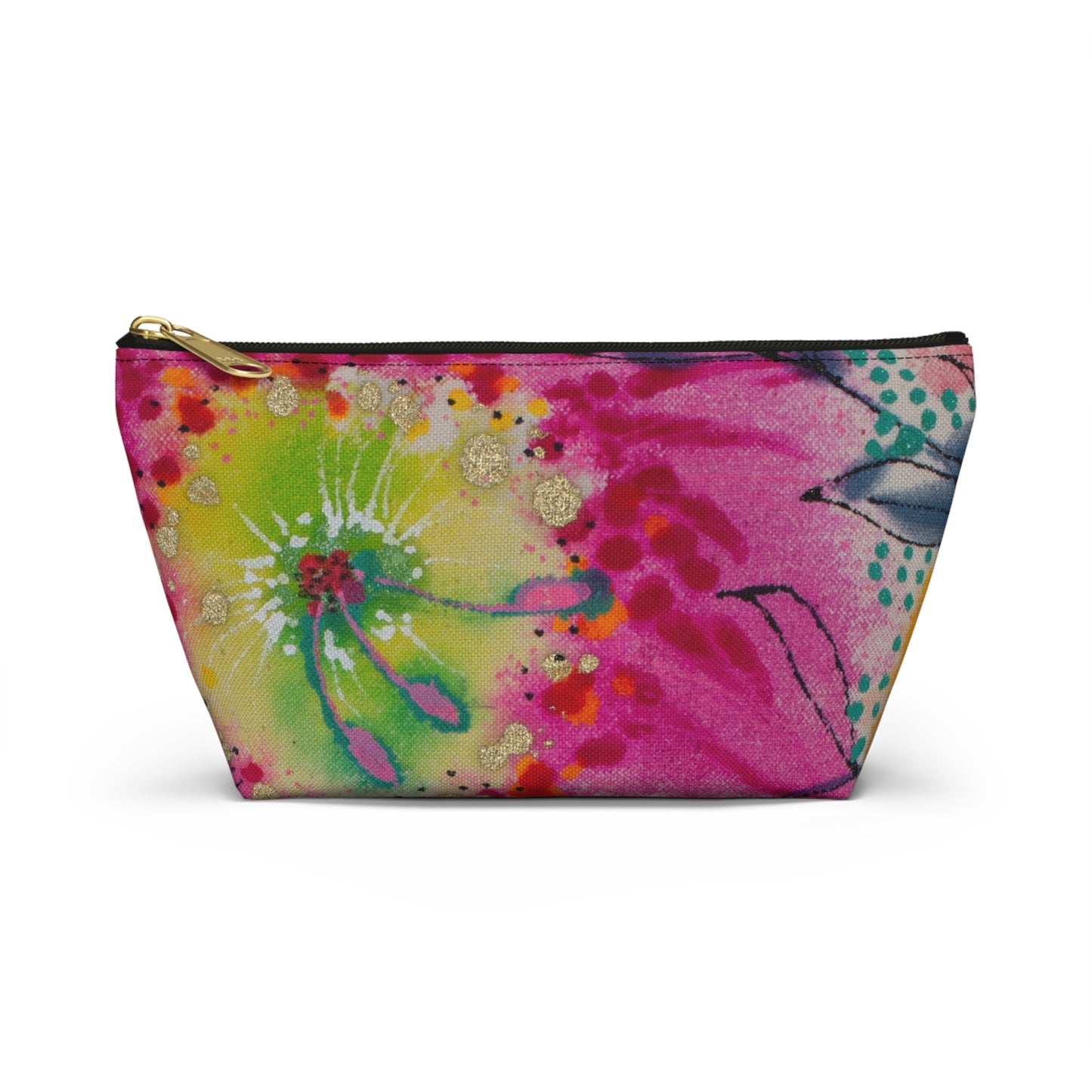 Wednesday's Flowers No. 4 ~ Accessory Pouch w T-bottom