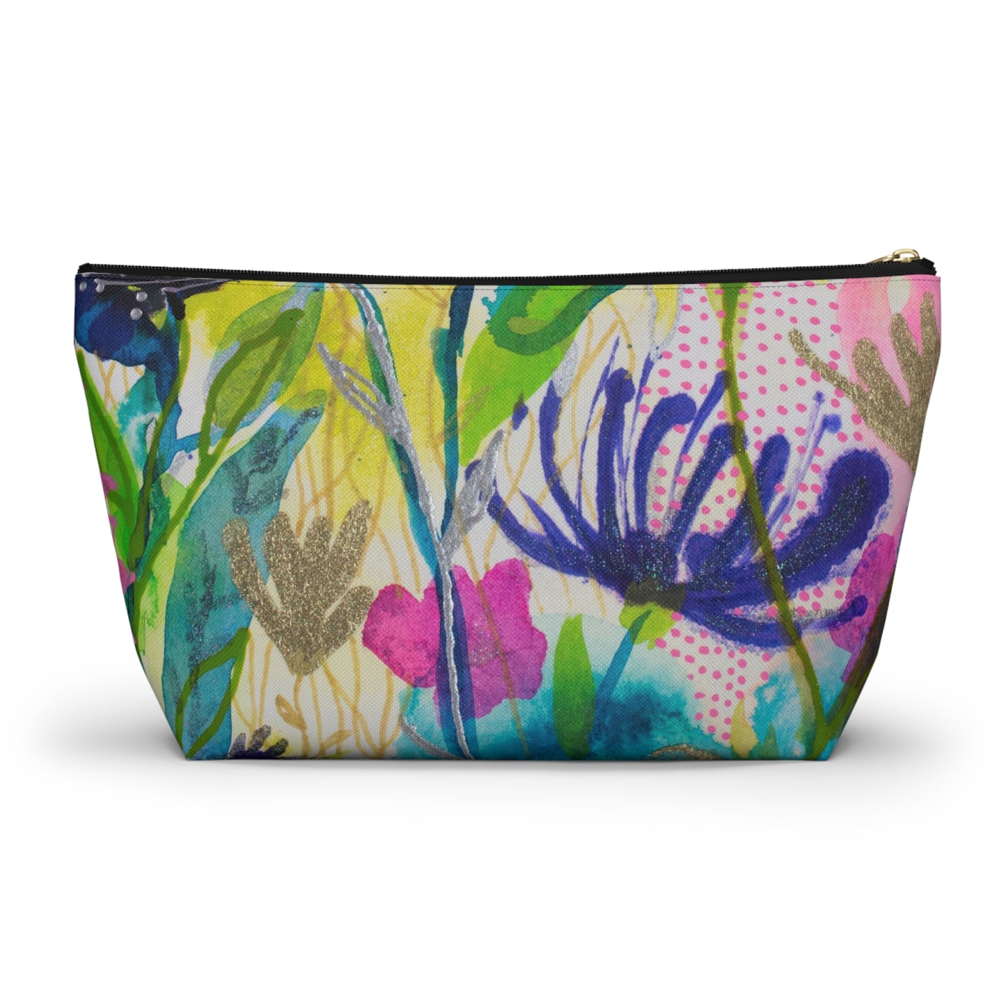May Flowers Mash Up ~ Accessory Pouch w T-bottom