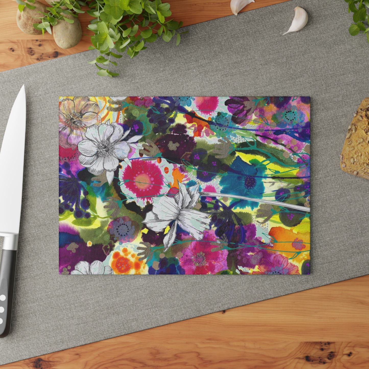 Striving ~ Glass Cutting Board