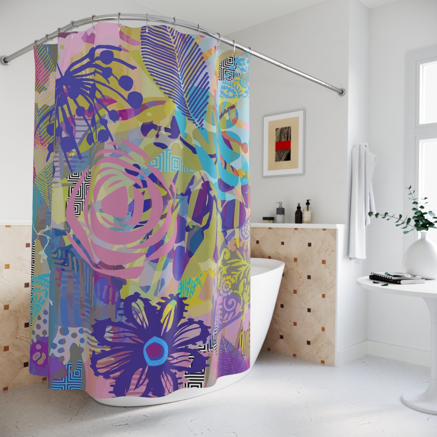 Tangled Meadow ~ Springtime Pastel ~ Shower Curtains
