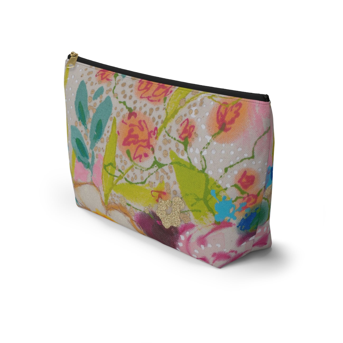 Wednesday's Flowers No. 3 ~ Accessory Pouch w T-bottom