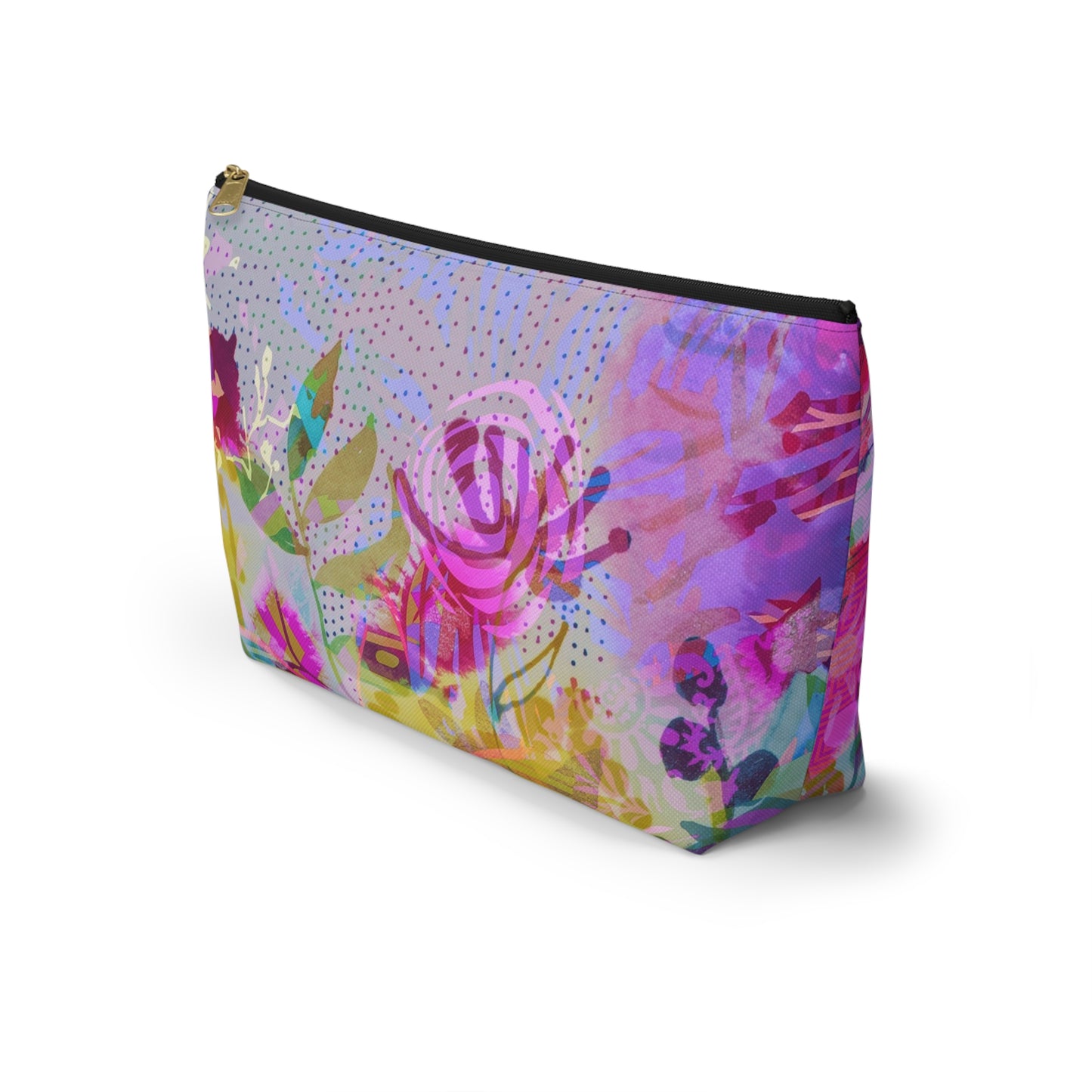Wednesday Flower ~ Accessory Pouch w T-bottom