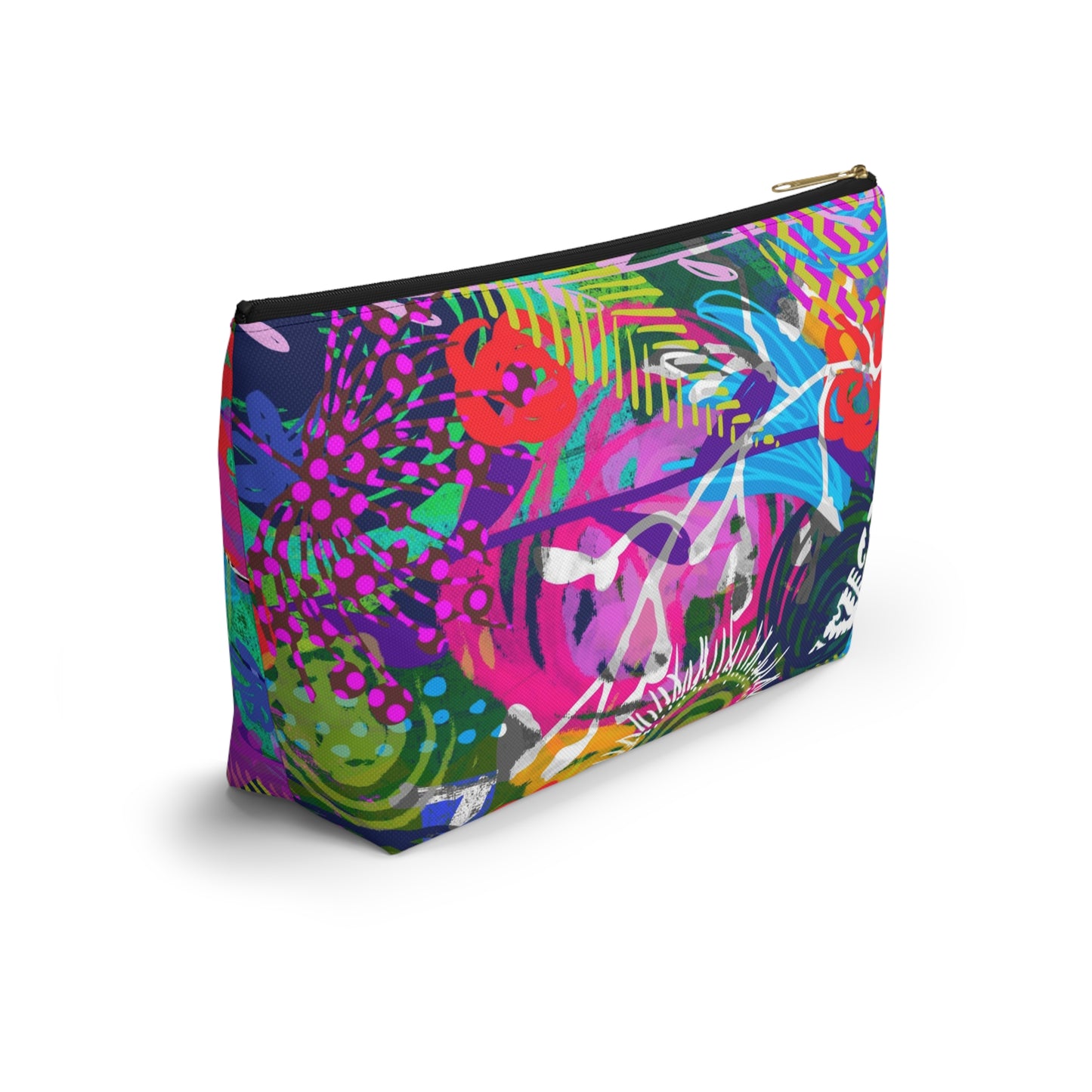 April Flowers ~ Rainbow ~ Accessory Pouch w T-bottom