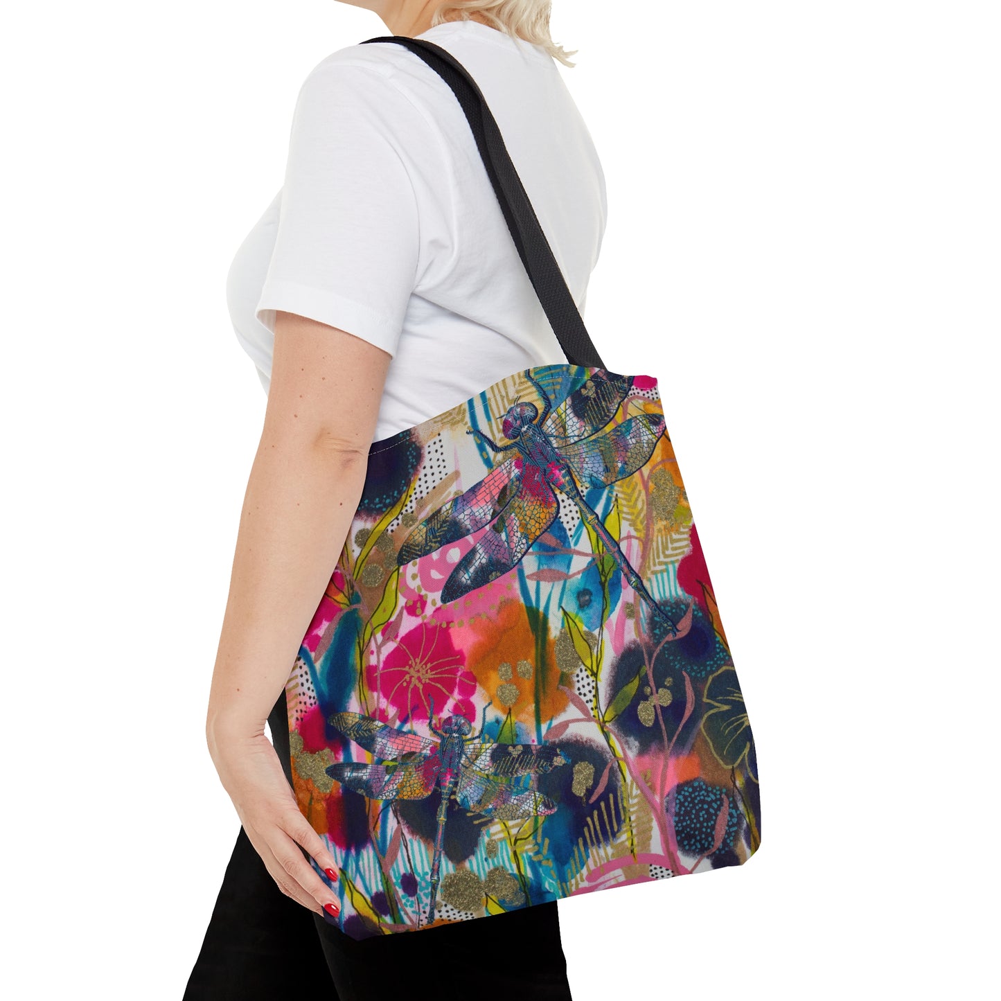 May Flowers ~ Dragonfly ~ Tote Bag