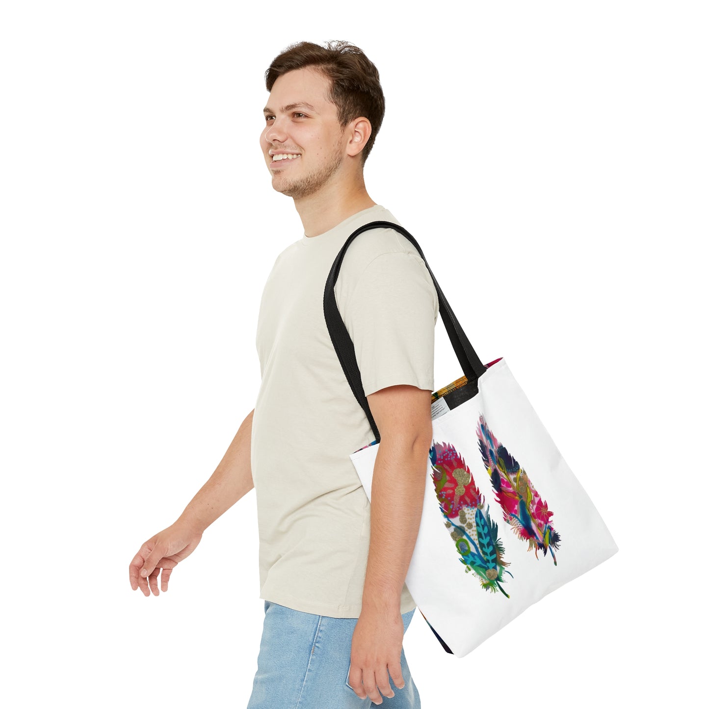 Feathers ~ May Flowers ~ Tote Bag