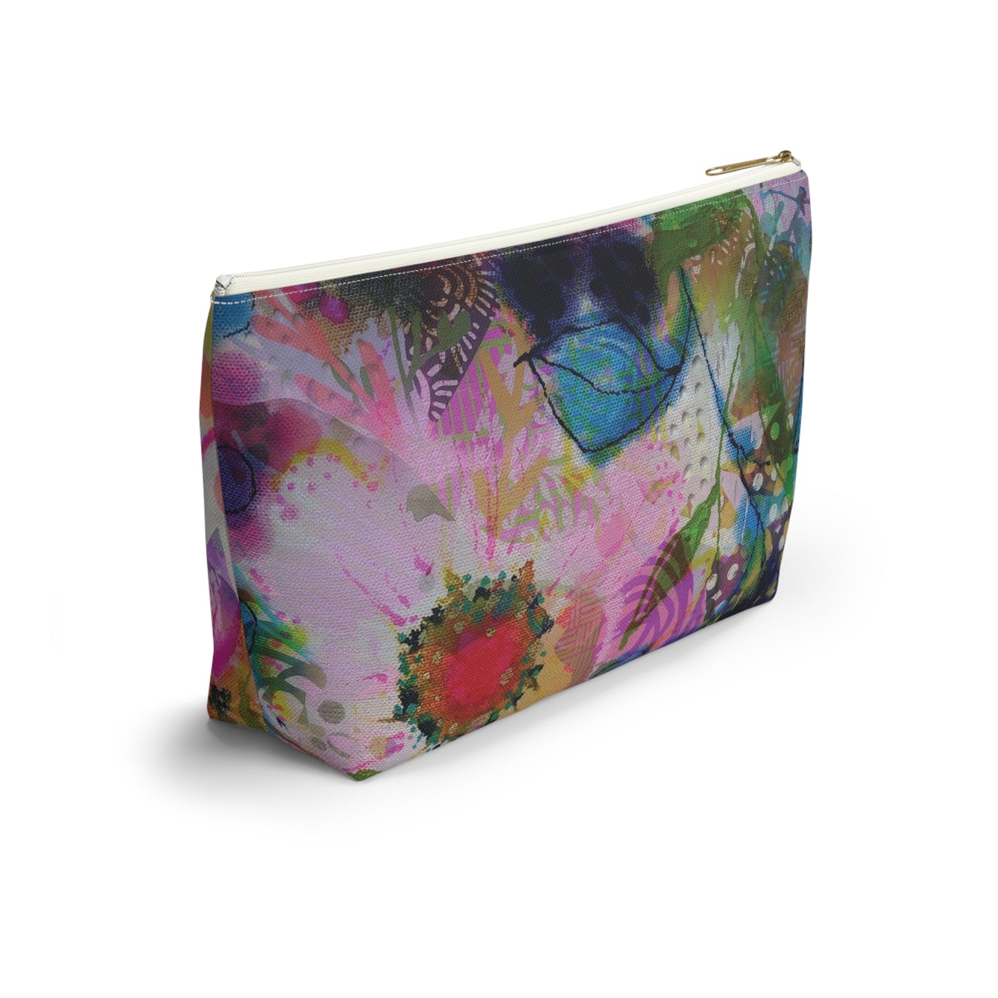 Posy of May Flowers ~ Accessory Pouch w T-bottom