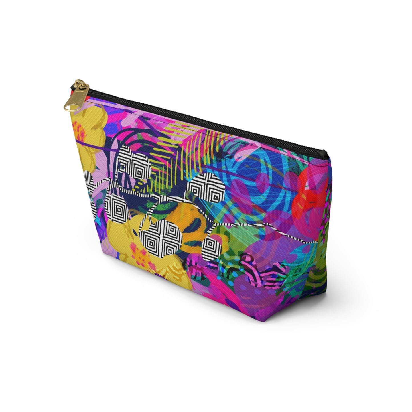 April Flowers ~ Rainbow ~ Accessory Pouch w T-bottom