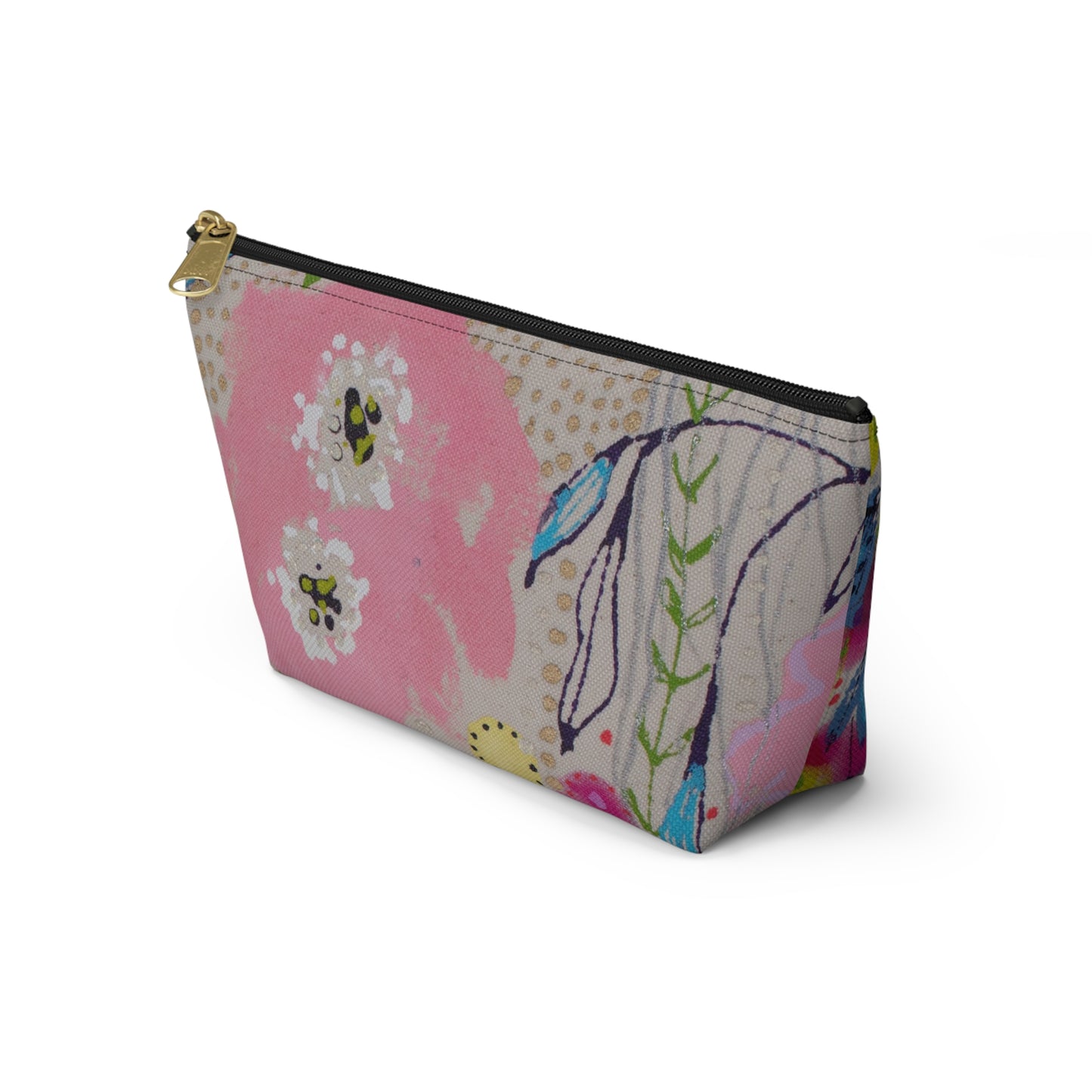Wednesday's Flower No. 2 ~ Accessory Pouch w T-bottom