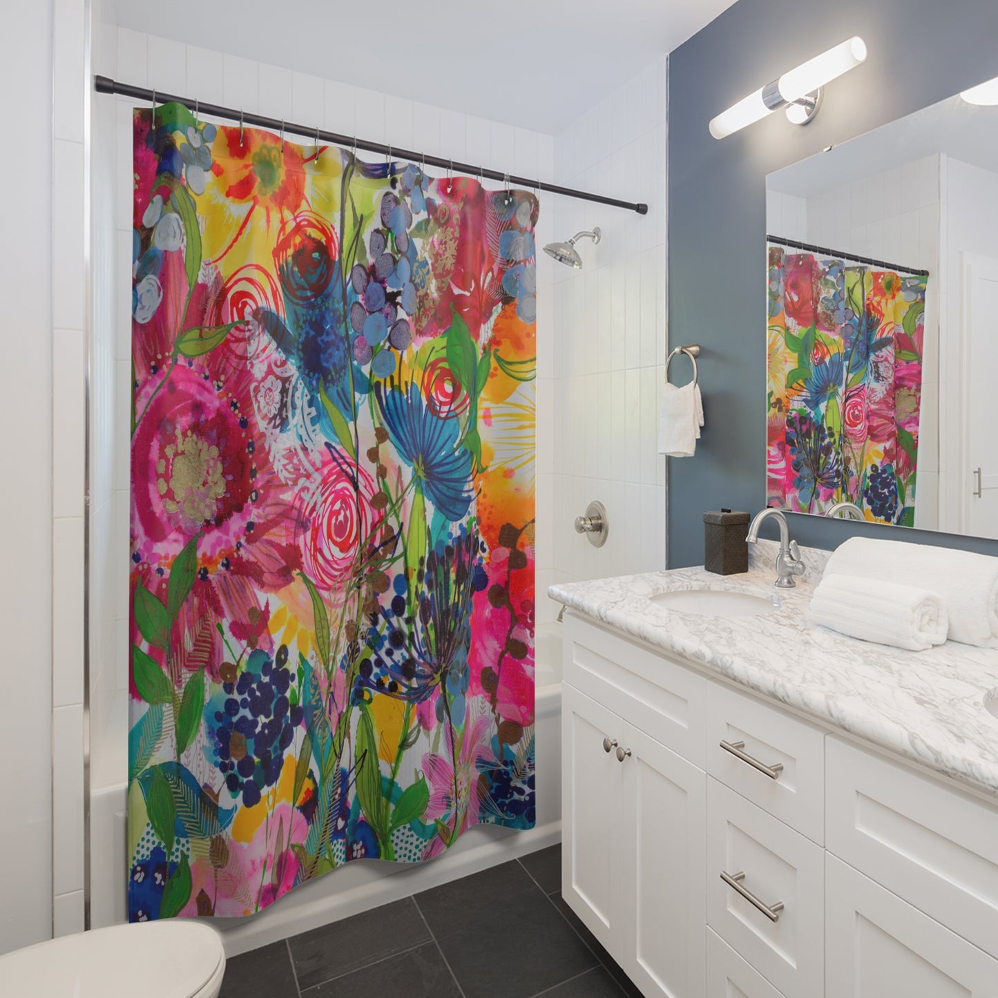 My Dad's Garden ~ Shower Curtain