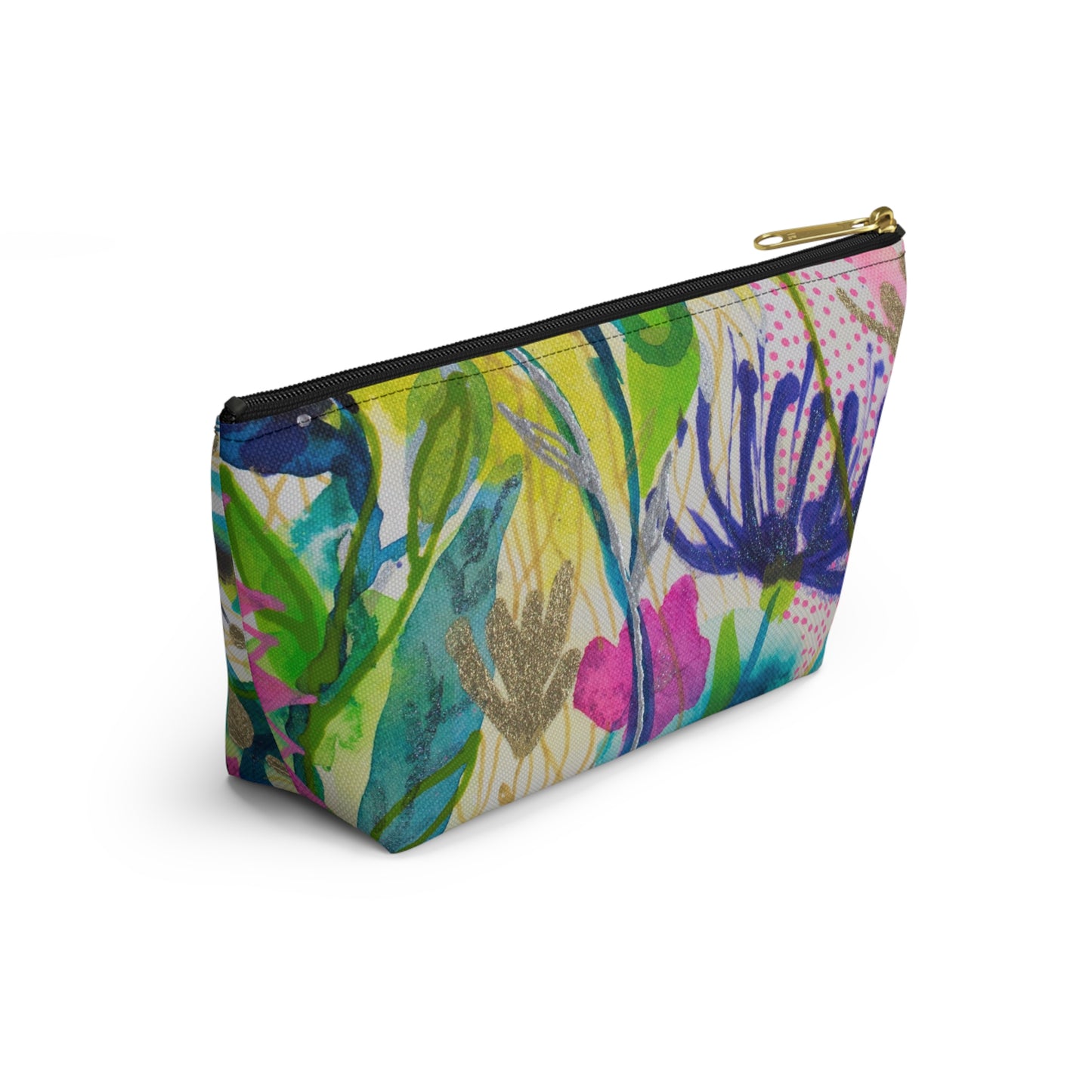 May Flowers Mash Up ~ Accessory Pouch w T-bottom