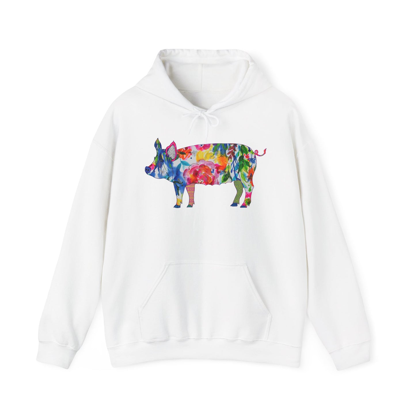 Pig~ Jubilant ~ Unisex Heavy Blend™ Hooded Sweatshirt