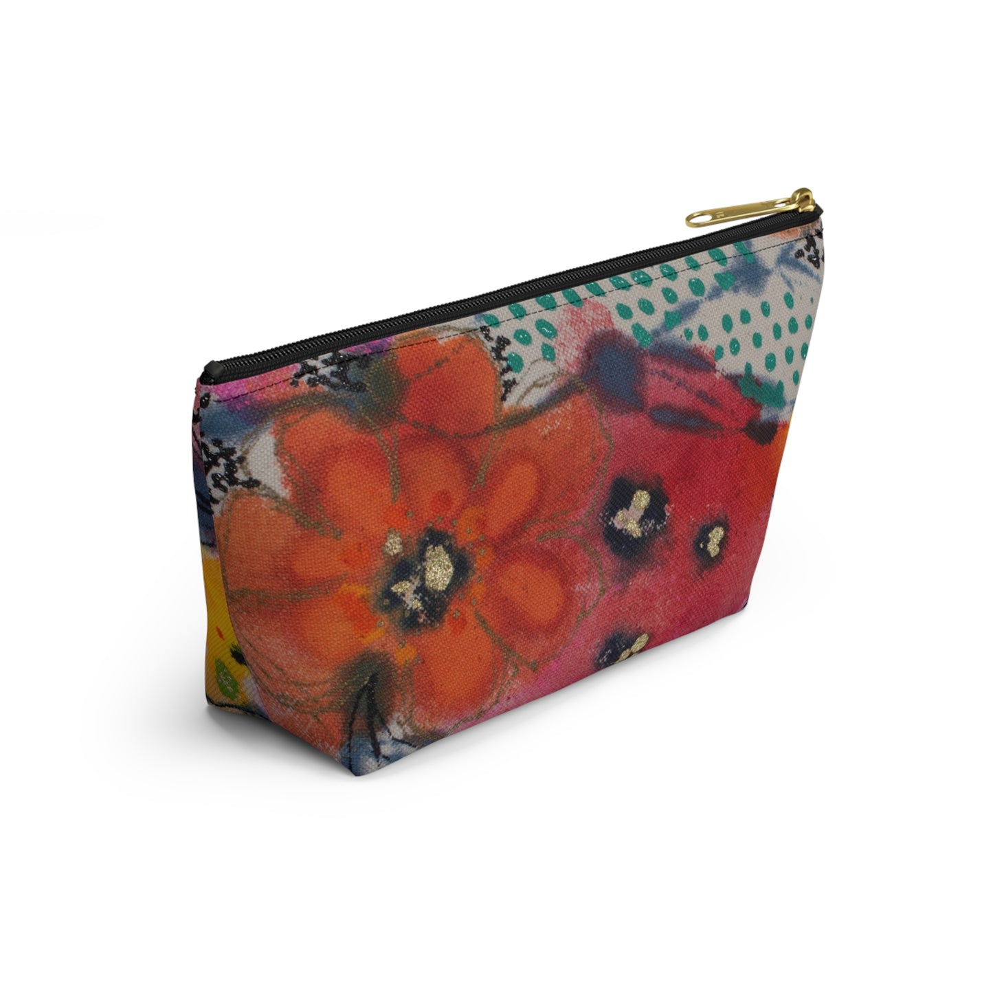 Wednesday's Flowers No. 4 ~ Accessory Pouch w T-bottom