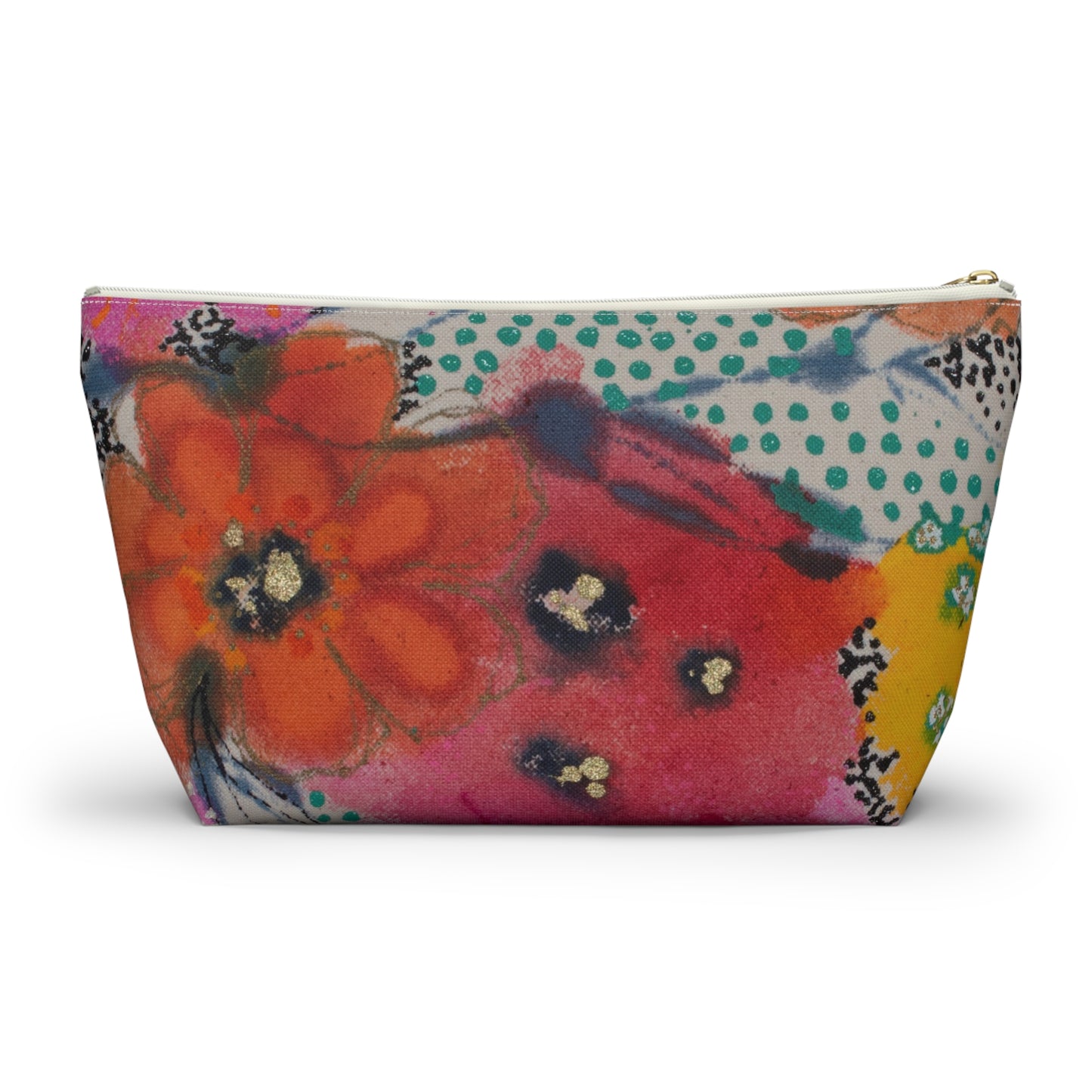 Wednesday's Flowers No. 4 ~ Accessory Pouch w T-bottom