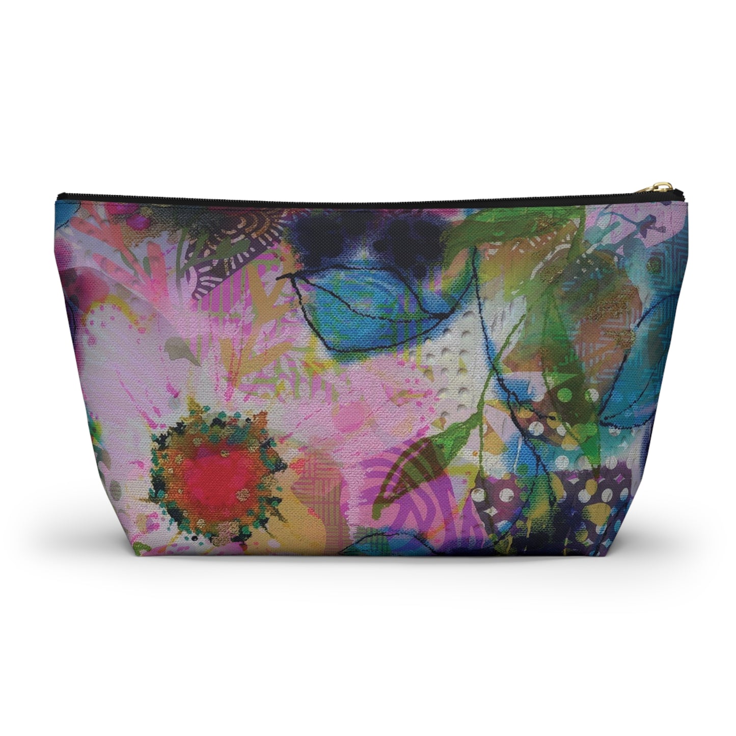 Posy of May Flowers ~ Accessory Pouch w T-bottom