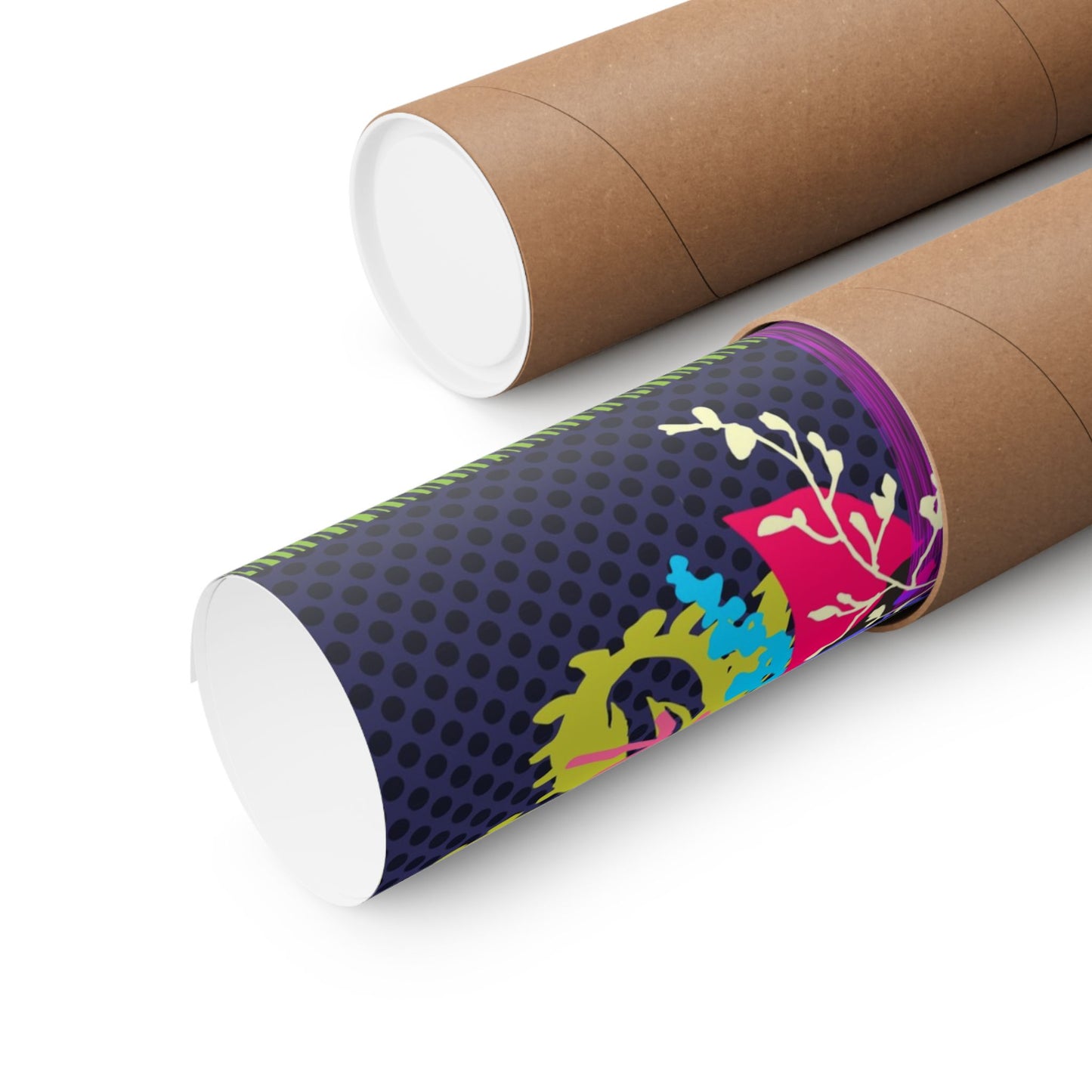 Wild Abandon Vase Of Flowers ~ Navy ~ Premium Matte Art Poster