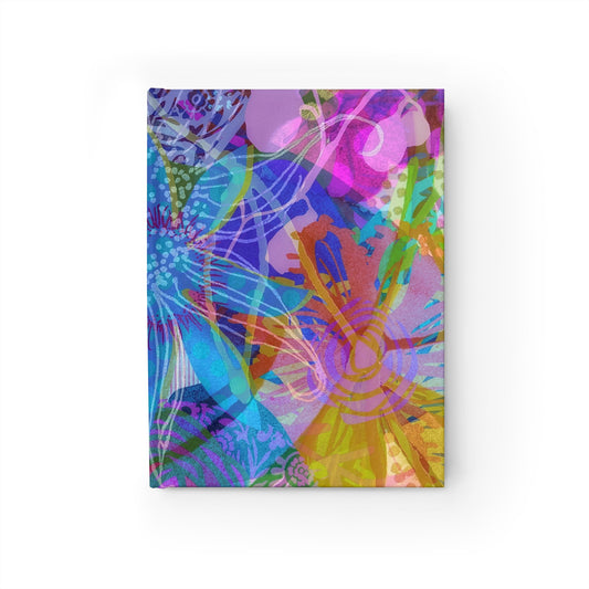 Garden Crush Journal ~ Rainbow Colors ~ Ruled Line