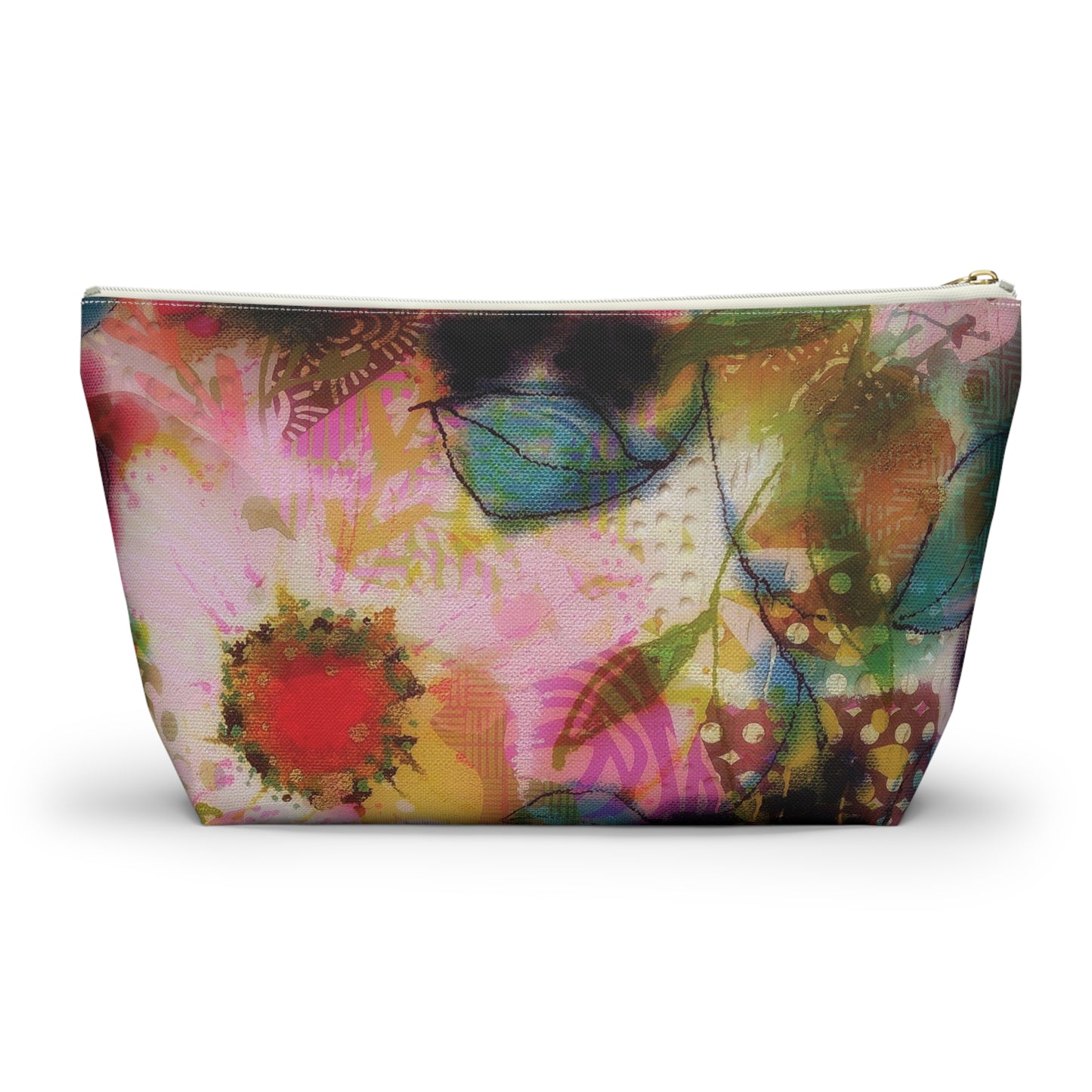 Autumn Posy ~ Accessory Pouch w T-bottom