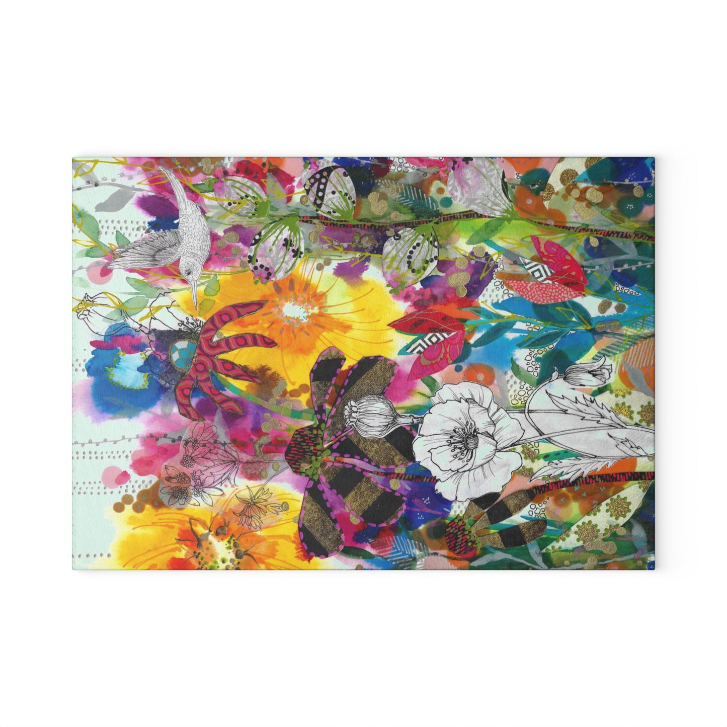 Follow My Lead ~ Glass Cutting Board