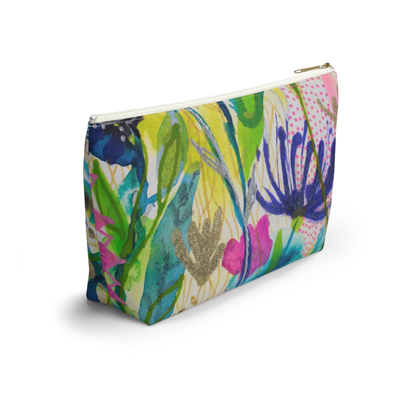May Flowers Mash Up ~ Accessory Pouch w T-bottom