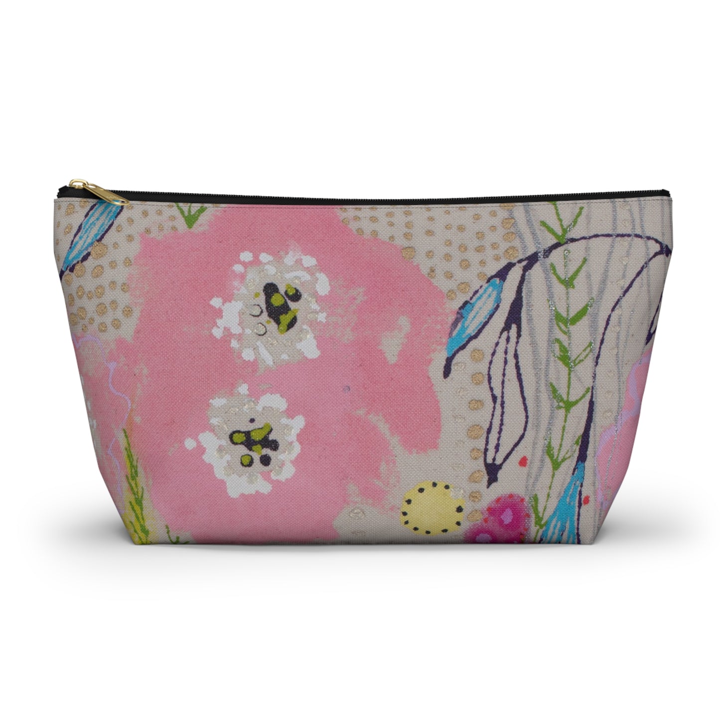 Wednesday's Flower No. 2 ~ Accessory Pouch w T-bottom