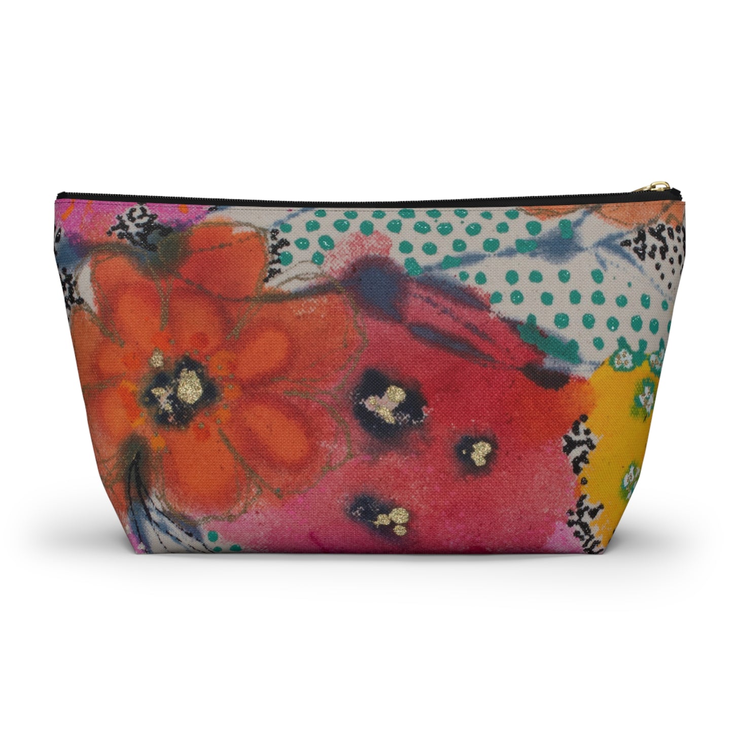Wednesday's Flowers No. 4 ~ Accessory Pouch w T-bottom