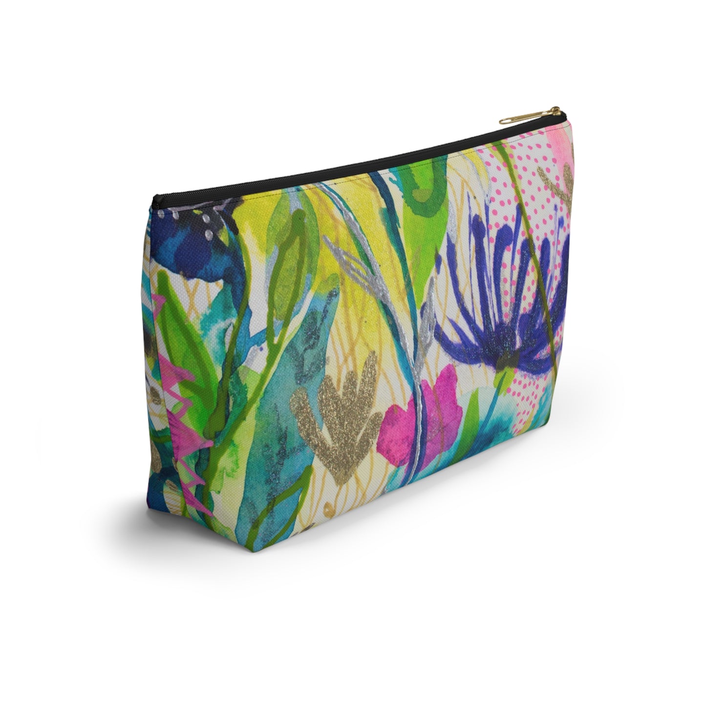 May Flowers Mash Up ~ Accessory Pouch w T-bottom