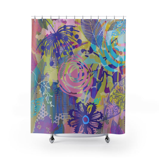 Tangled Meadow ~ Springtime Pastel ~ Shower Curtains
