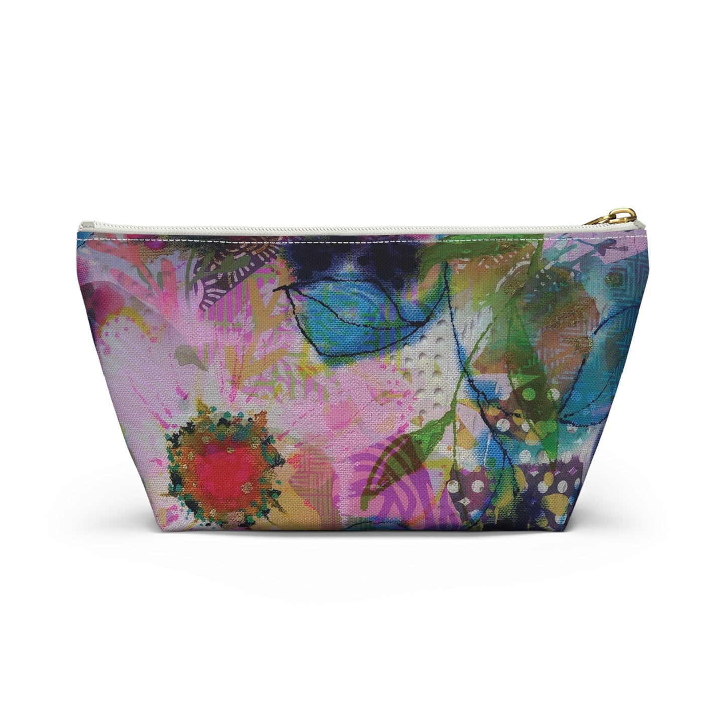 Posy of May Flowers ~ Accessory Pouch w T-bottom
