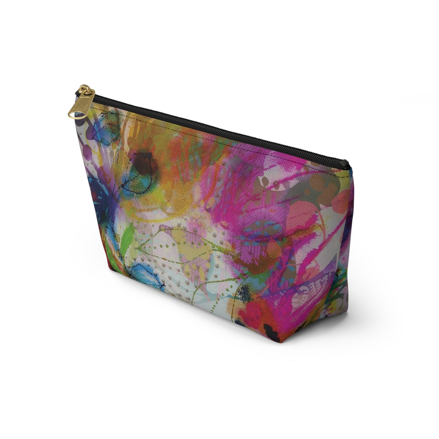 Posy of May Flowers ~ Accessory Pouch w T-bottom