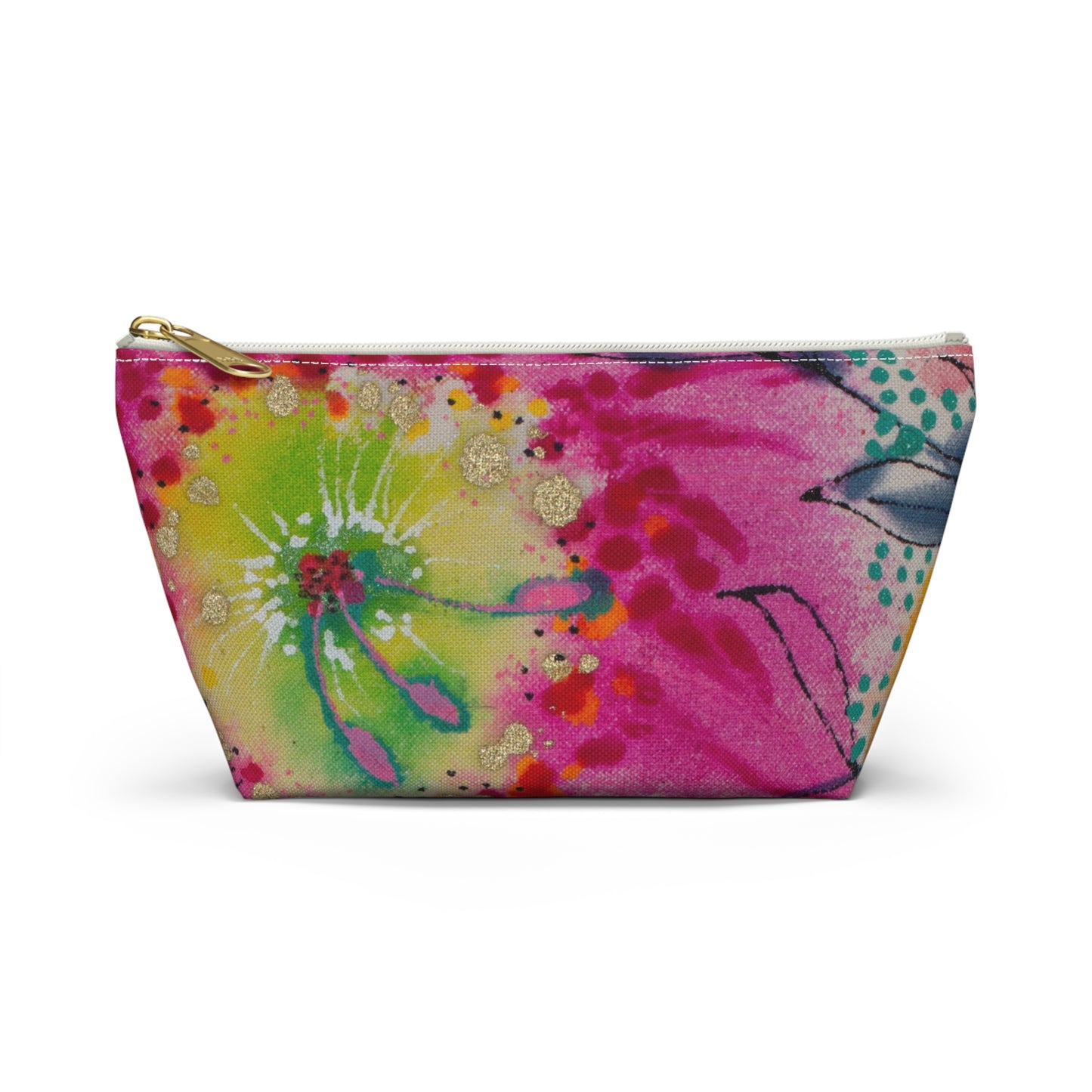 Wednesday's Flowers No. 4 ~ Accessory Pouch w T-bottom