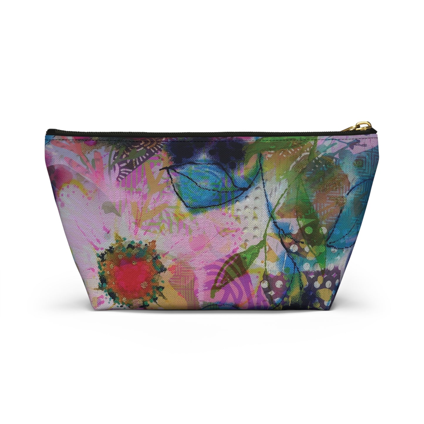 Posy of May Flowers ~ Accessory Pouch w T-bottom