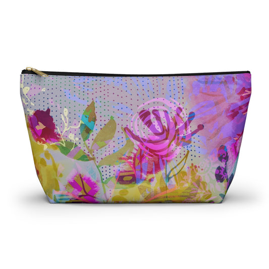 Wednesday Flower ~ Accessory Pouch w T-bottom